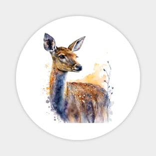 Doe Watercolour Magnet